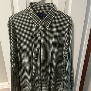 Plaid white/green long sleeve
